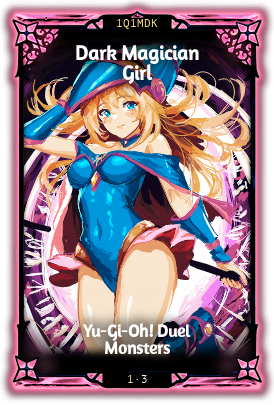 Dark Magician Girl from Yu-Gi-Oh! Duel Monsters, sketched