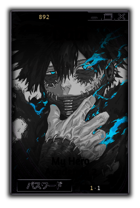 Dabi from My Hero Academia 2, sketched
