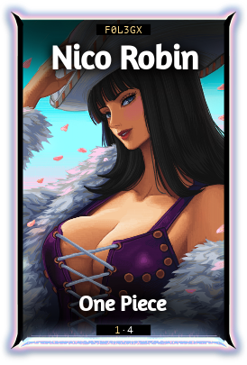 Nico Robin from One Piece, sketched