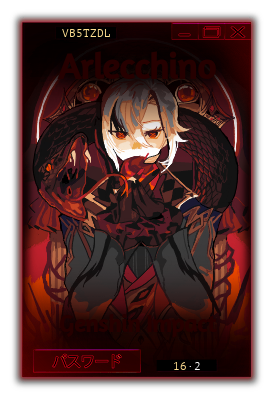 Arlecchino from Genshin Impact, sketched