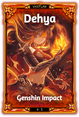 Dehya from Genshin Impact, sketched
