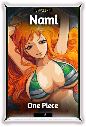 Nami from One Piece, sketched